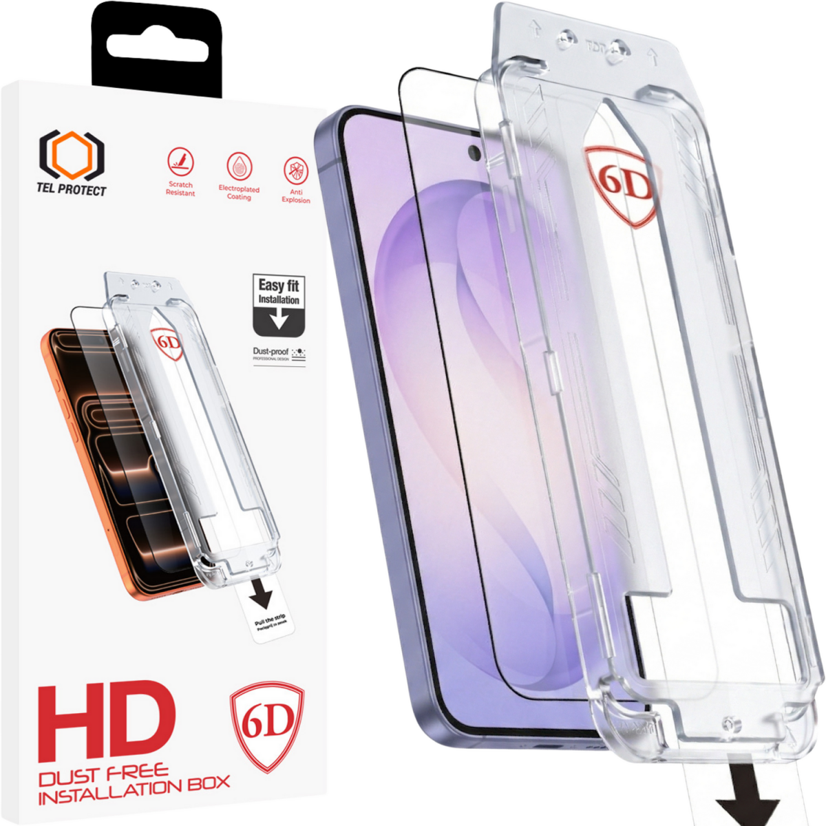 Tvrzené sklo Tel Protect Dust-Free Easy Fit Full Glue 6D pro Samsung Galaxy S26 černé