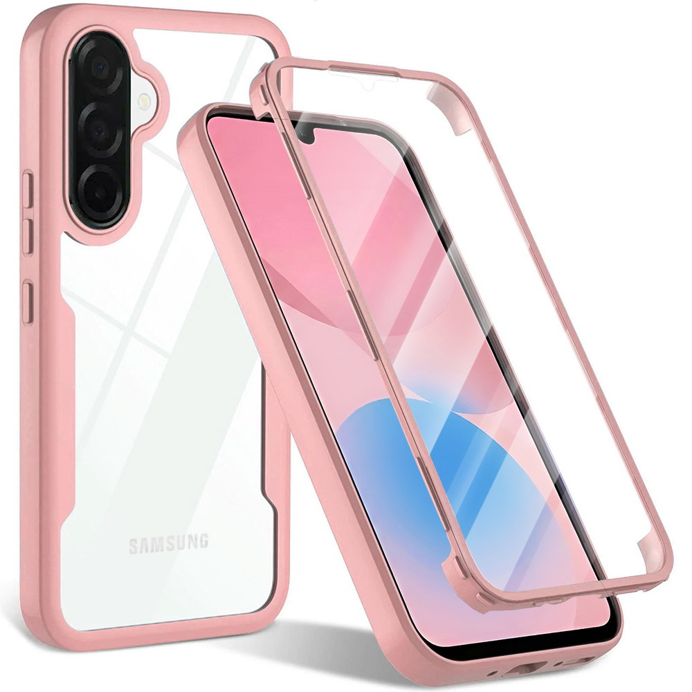 Ochranný kryt s fólií Techsuit ColorVerse 360 pro Samsung Galaxy A27 5G růžový