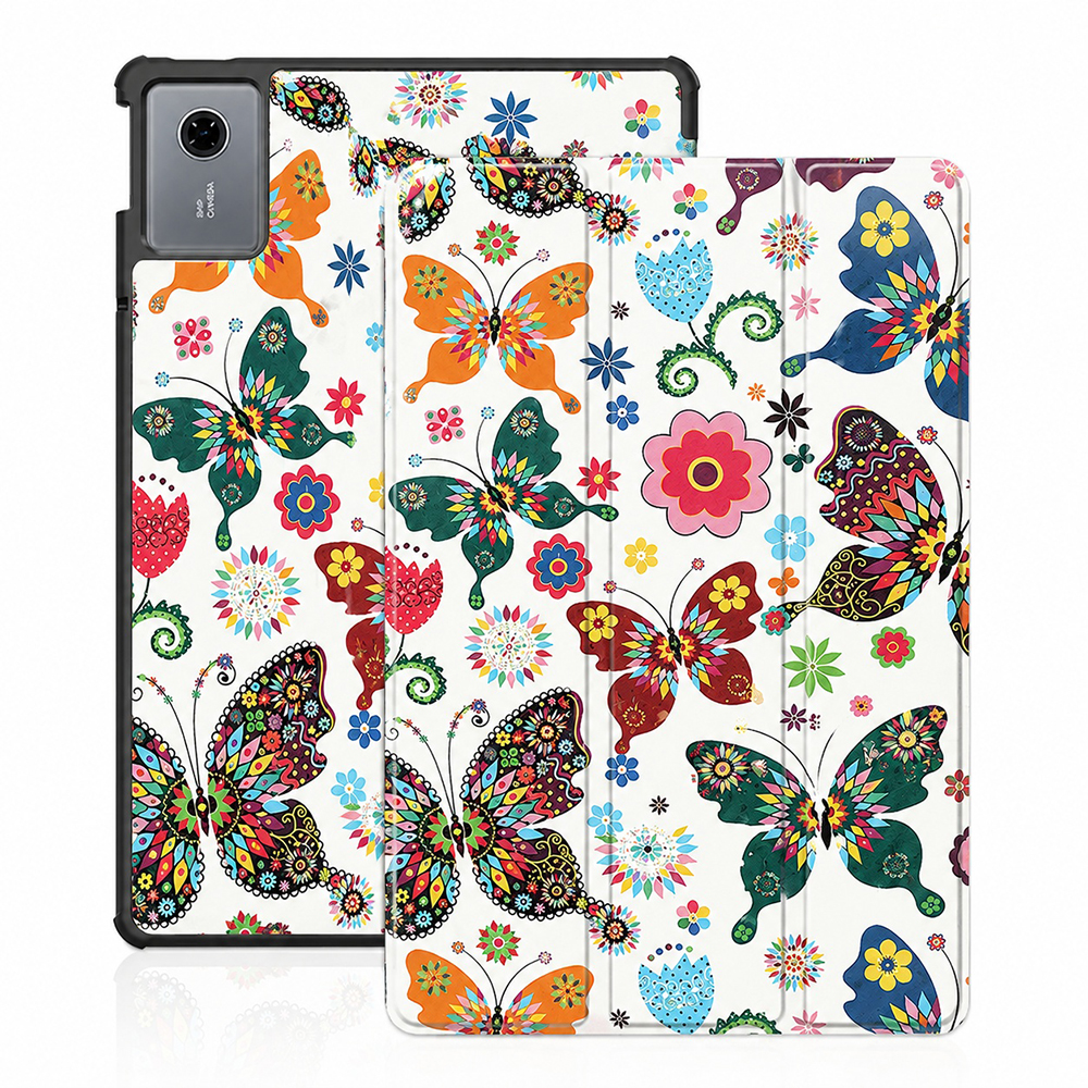 Pouzdro na tablet Techsuit FoldPro pro Lenovo Idea Tab 11 s motivem motýla