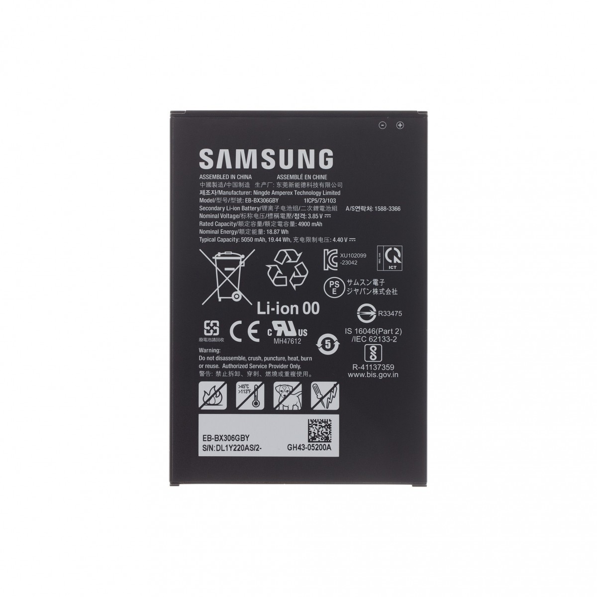 Baterie Samsung EB-BX306GBY Li-lon 5050mAh