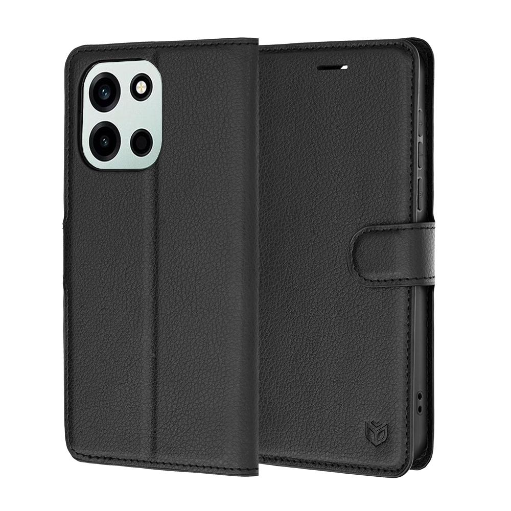 Pouzdro Techsuit Leather Folio pro OnePlus Nord 6 černé