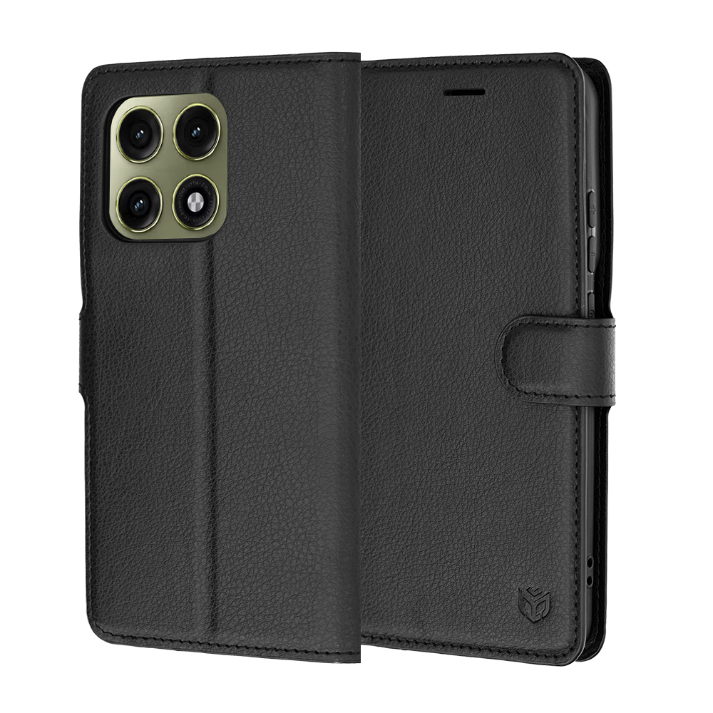 Pouzdro Techsuit Leather Folio pro Motorola Edge 70 Pro černé