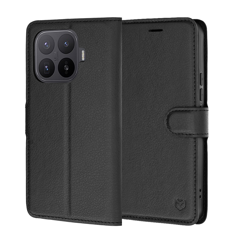 Pouzdro Techsuit Leather Folio pro Xiaomi 17T Pro černé