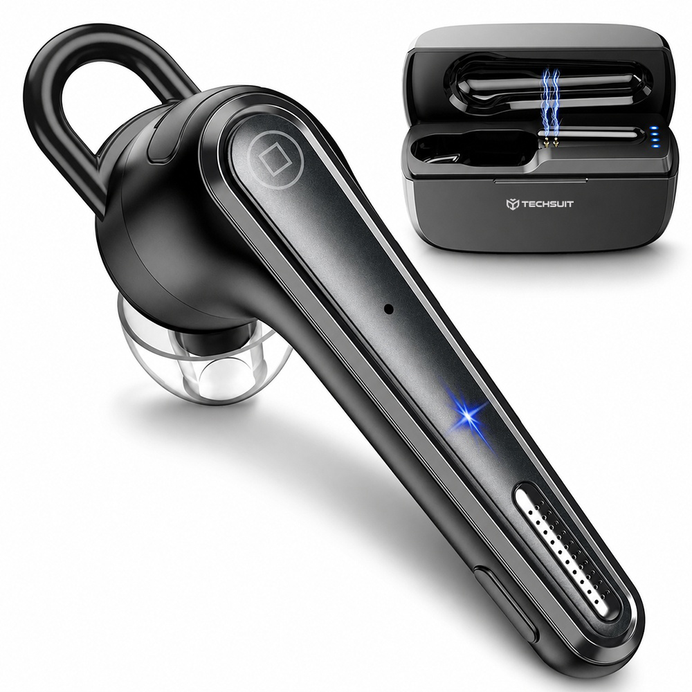 Bezdrátové sluchátko Techsuit Voicera CB3 černé