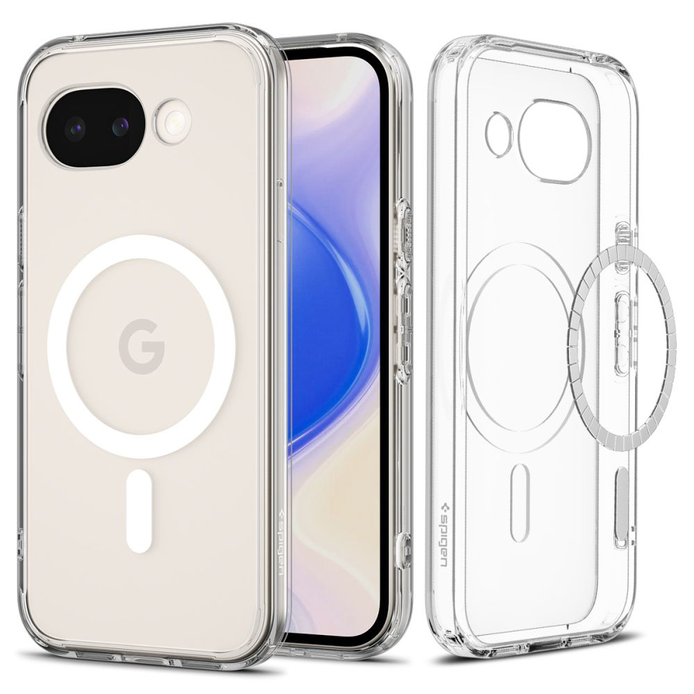 Kryt na mobil Spigen Ultra Hybrid MagSafe pro Google Pixel 10a průhledný a bílý