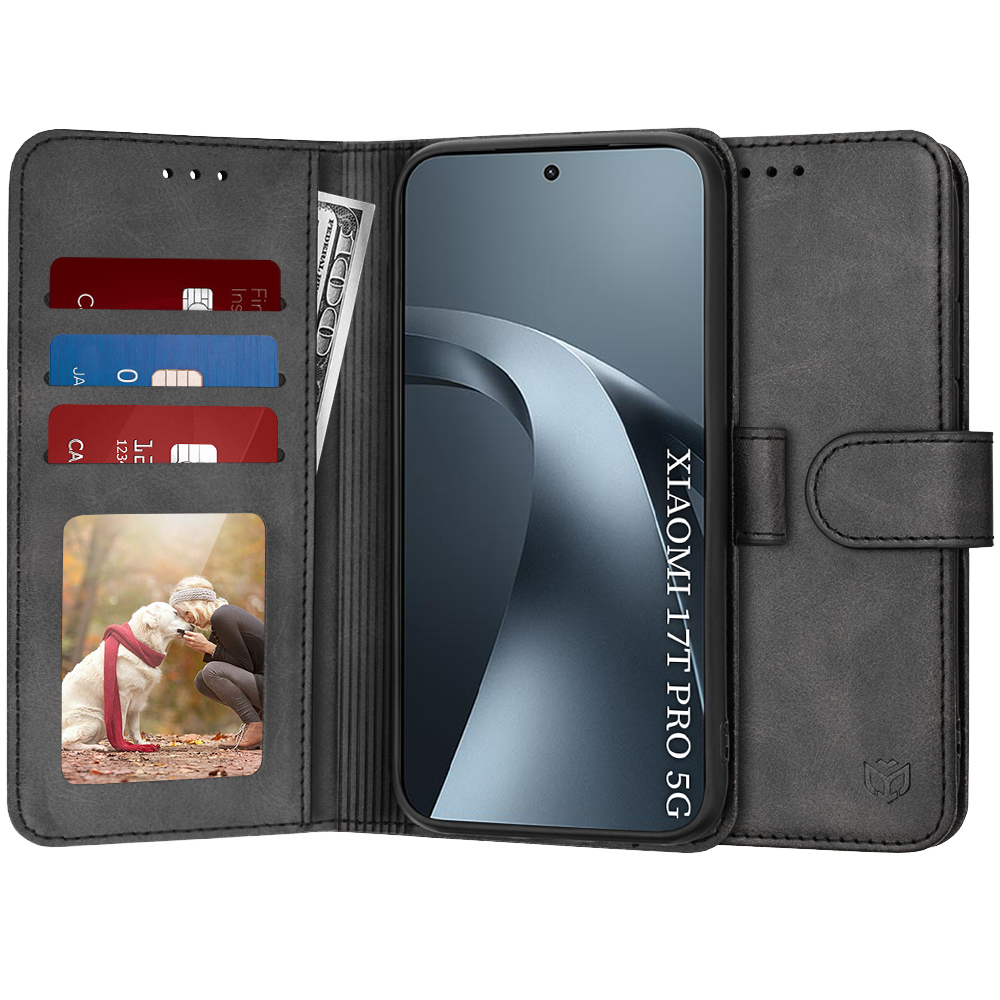 Pouzdro Techsuit Diary Book Xiaomi 17T Pro černé