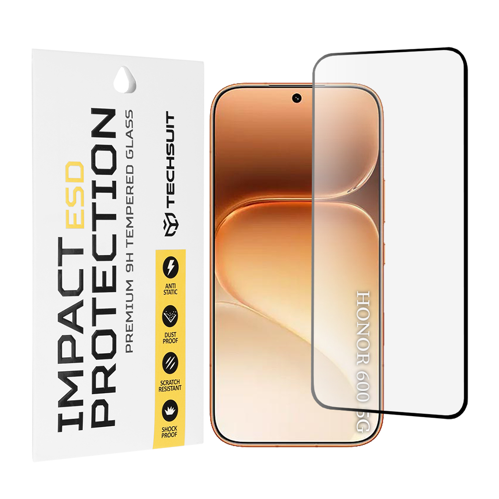 Tvrzené sklo Techsuit ESD Glass Honor 600 Pro černé