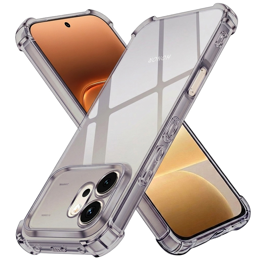 Kryt Techsuit Shockproof Clear Silicone pro Honor 600 kouřově černý