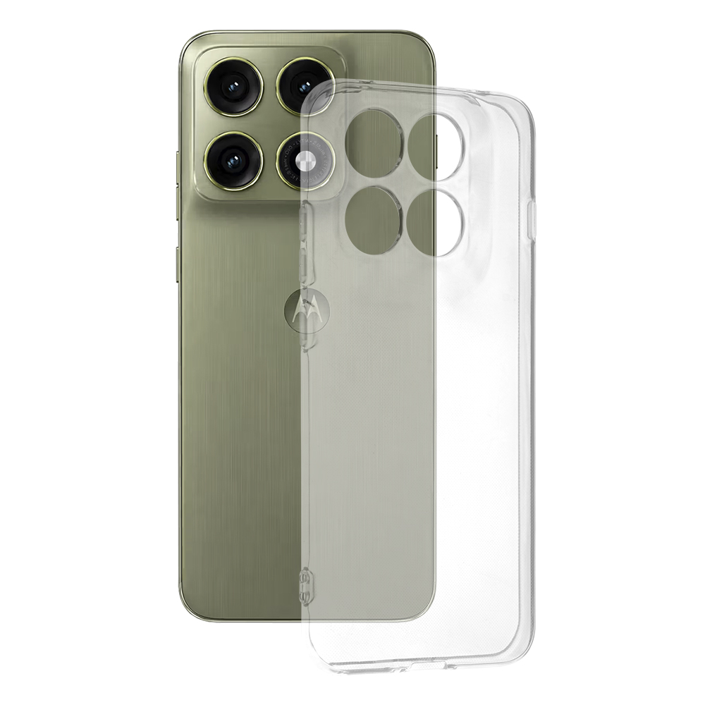 Kryt Techsuit Clear Silicone pro Motorola Edge 70 Pro transparentní