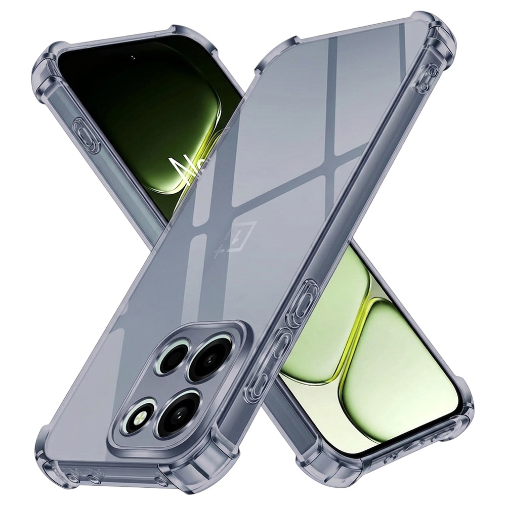 Kryt Techsuit Shockproof Clear Silicone pro OnePlus Nord 6 kouřově černý