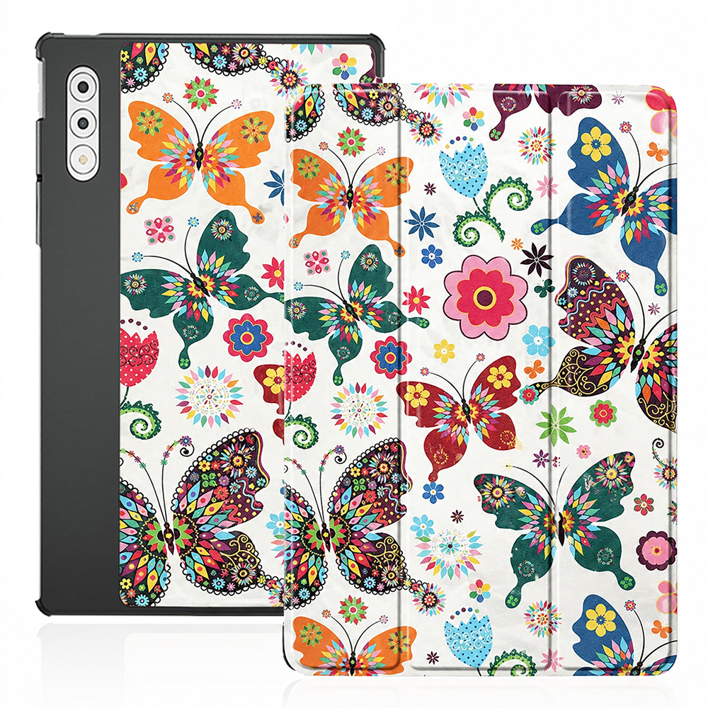 Pouzdro Techsuit FoldPro pro Lenovo Yoga Tab Plus 12.7 s motivem motýlů