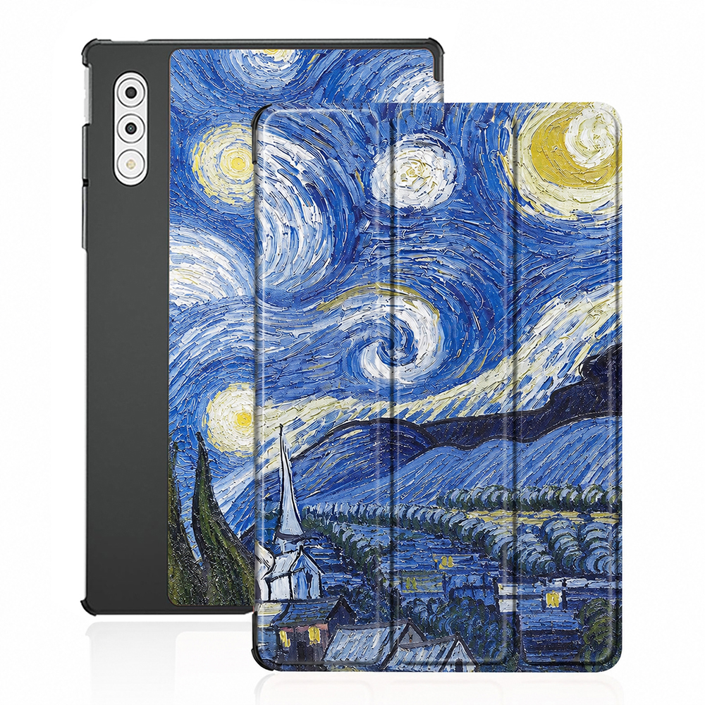 Pouzdro Techsuit FoldPro pro Lenovo Yoga Tab Plus 12.7 s motivem Hvězdné noci