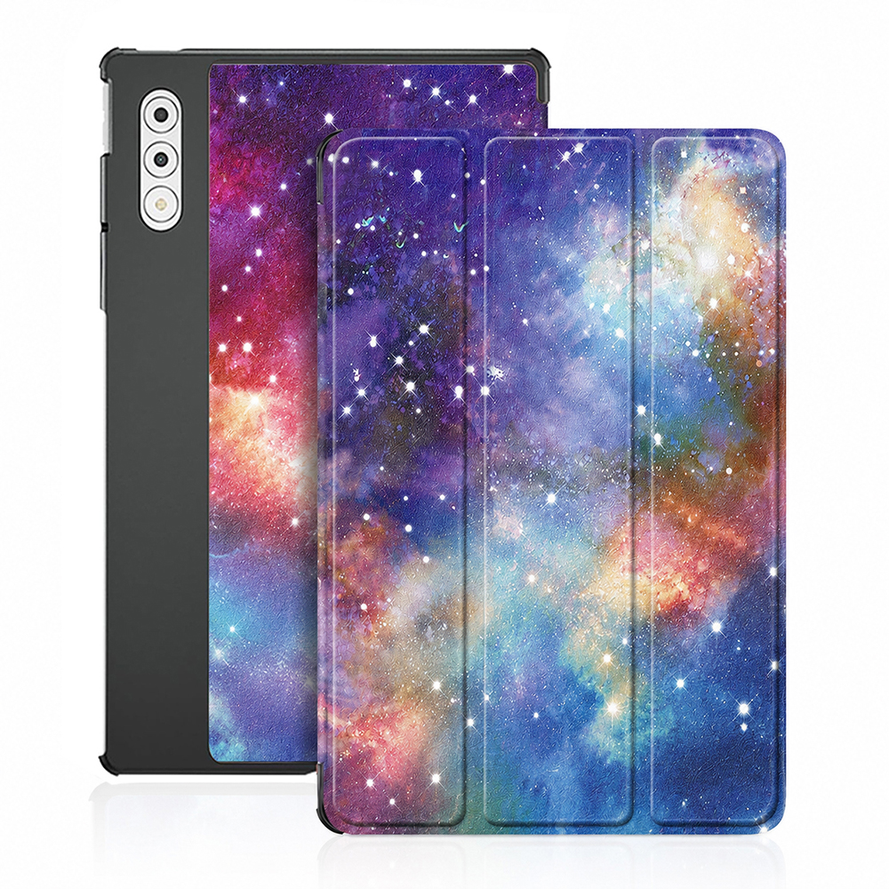 Pouzdro Techsuit FoldPro pro Lenovo Yoga Tab Plus 12.7 s motivem galaxie