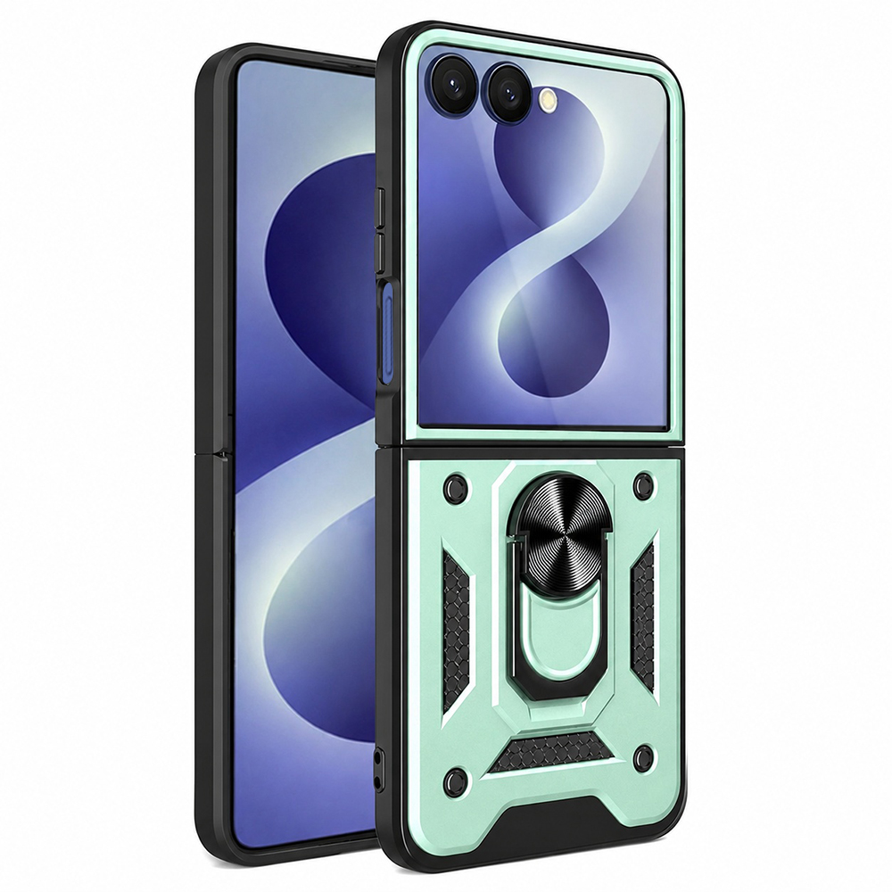 Kryt Techsuit CamShield Series pro Samsung Galaxy Z Flip8 zelený
