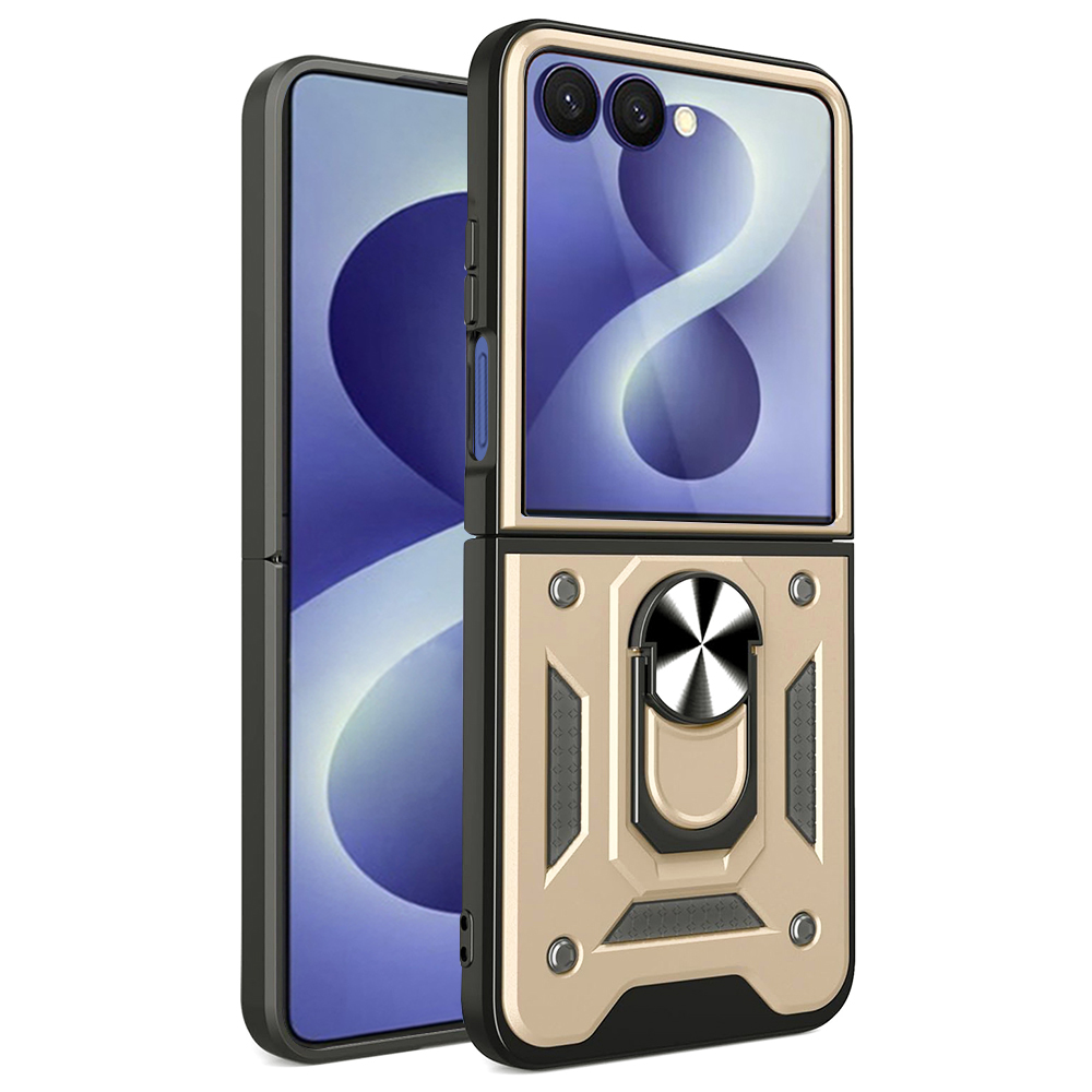 Kryt Techsuit CamShield Series pro Samsung Galaxy Z Flip8 zlatý