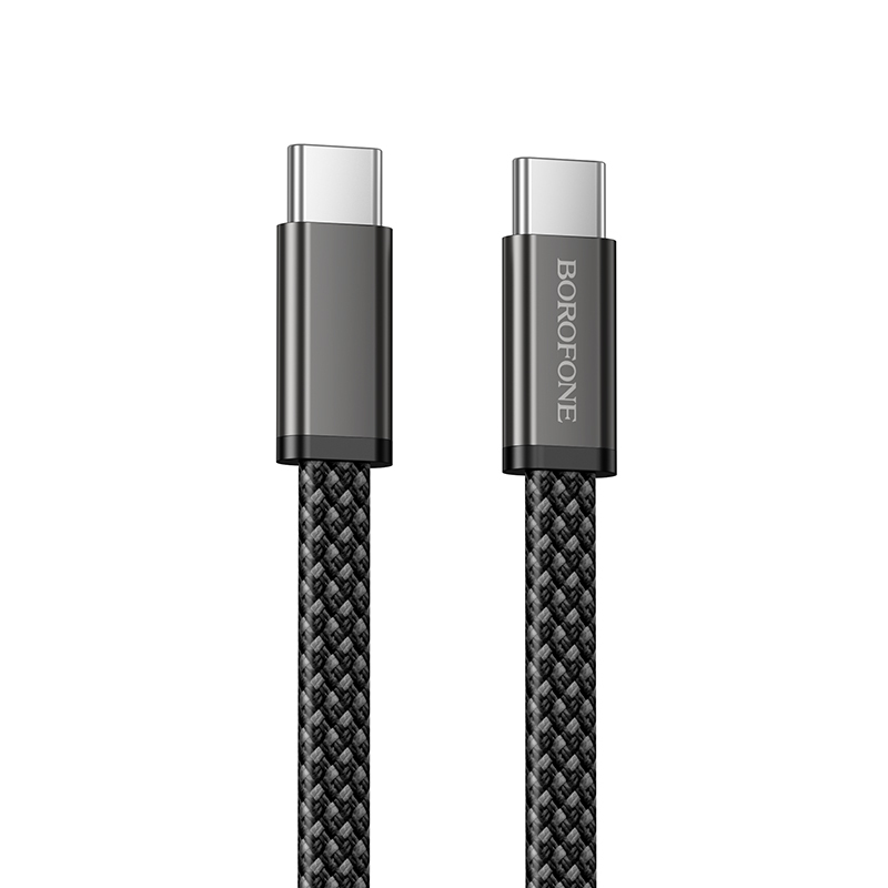 Kabel Borofone BX124 Peace USB-C / USB-C PD 60 W 1 m černý