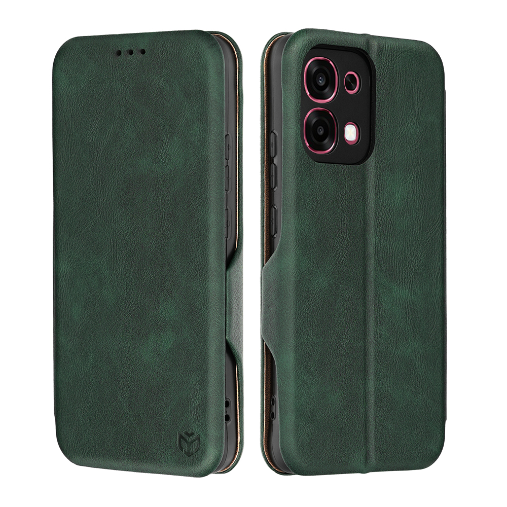 Pouzdro Techsuit Safe Wallet Plus pro Oppo A6 Pro 4G a 5G zelené