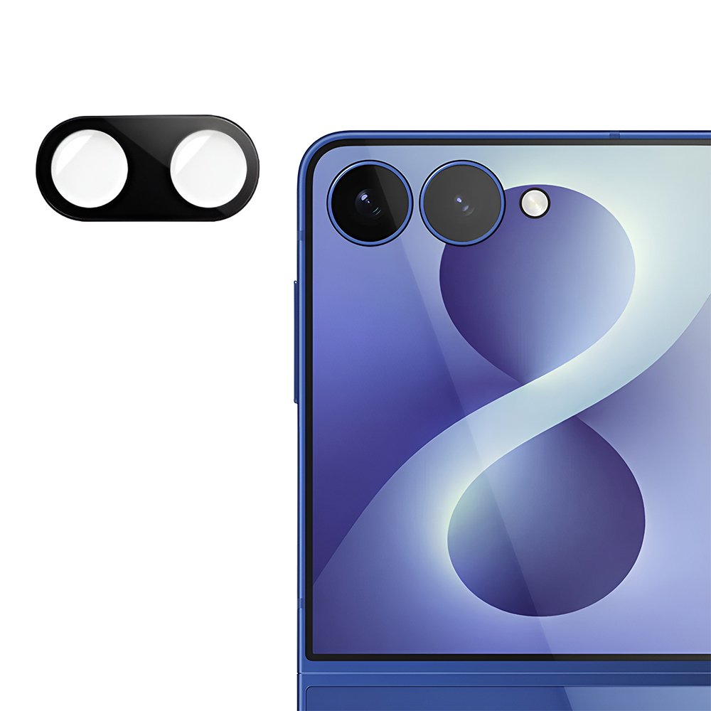 Tvrzené sklo na fotoaparát Techsuit Full Camera Glass pro Samsung Galaxy Z Flip8 černé