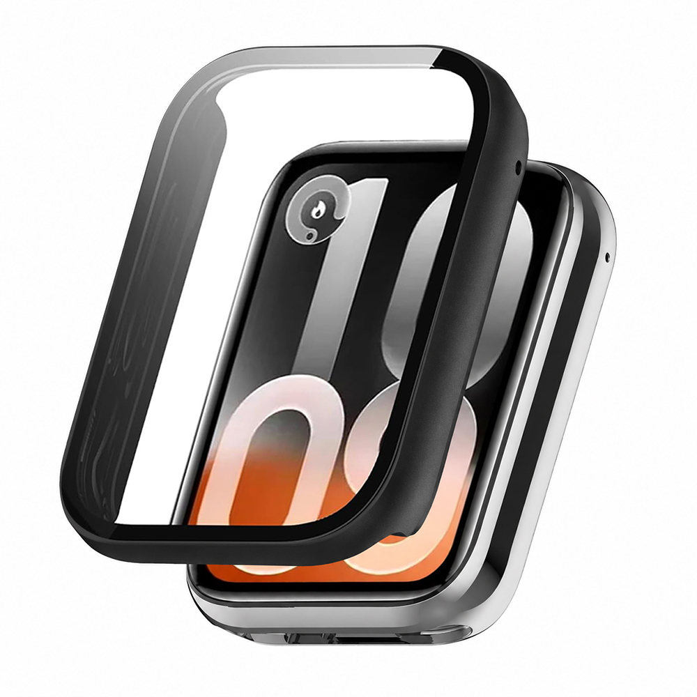 Kryt s ochranným sklem Techsuit Defense360 Pro pro Xiaomi Smart Band 10 Pro matně černý