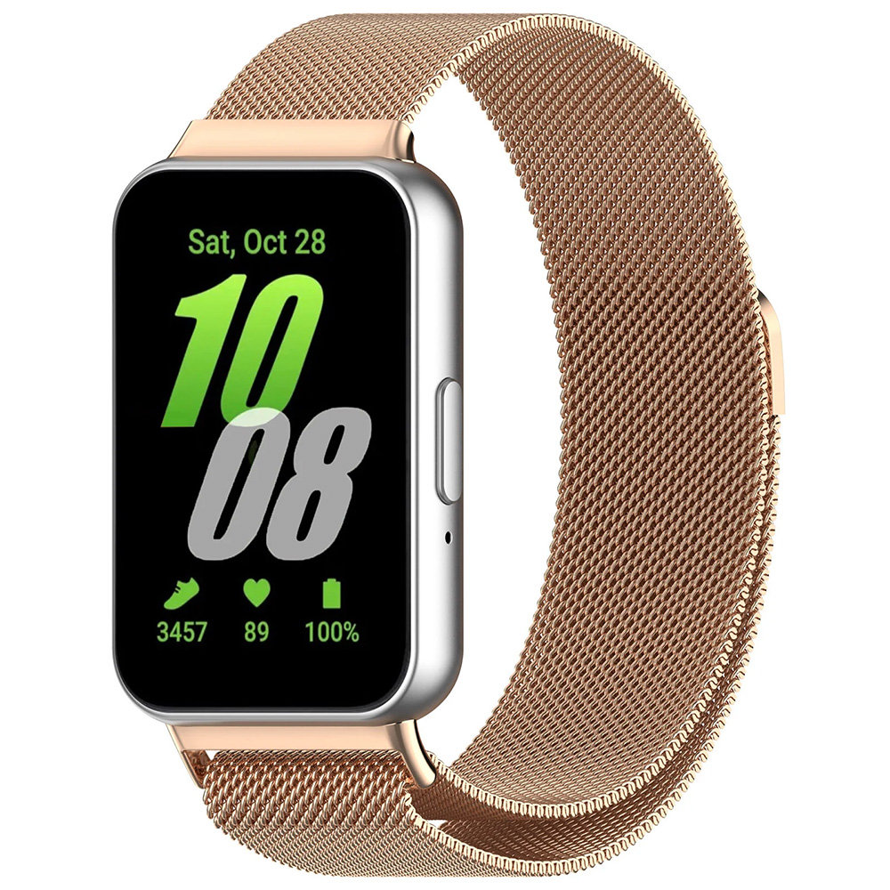 Řemínek Techsuit W009 pro Samsung Galaxy Fit3 růžově zlatý