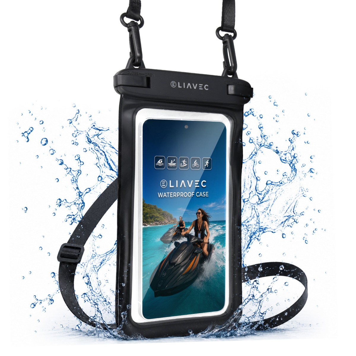 Vodotěsné pouzdro Liavec Aqua IPX8 univerzální