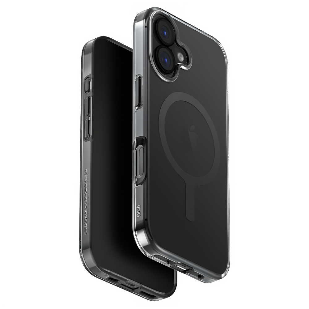 Kryt na iPhone 17 UNIQ Clario MagClick kouřově černý