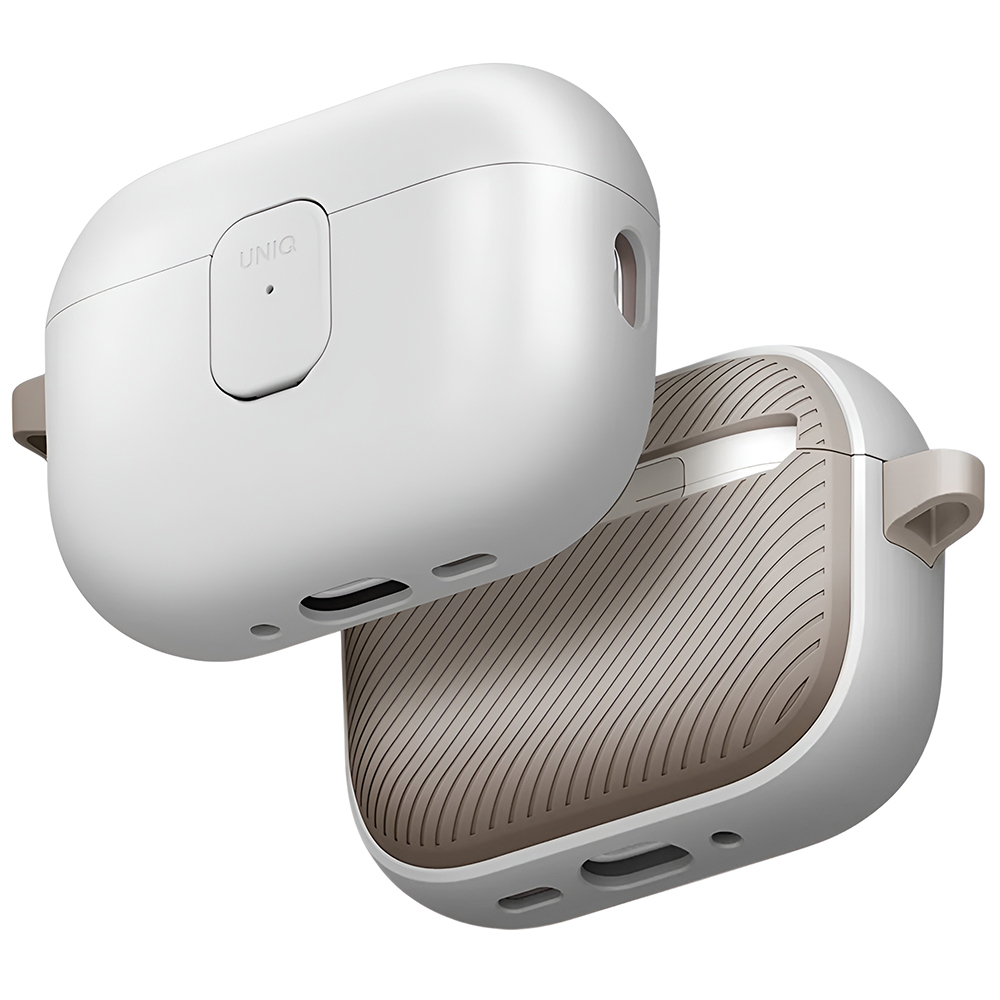 Pouzdro na AirPods Pro 3 UNIQ Clyde šedo-béžové