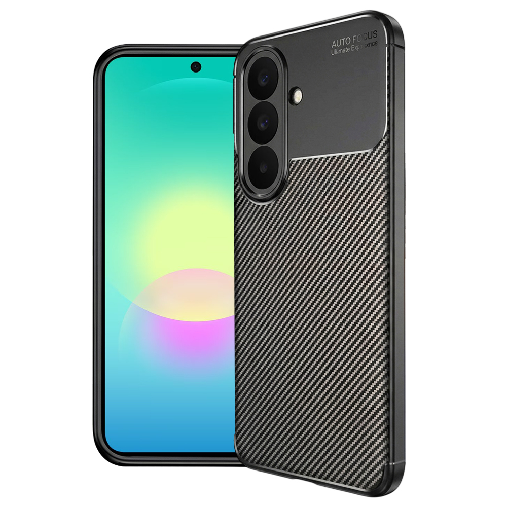 Kryt Techsuit CarbonFiber pro Samsung Galaxy A27 5G černý