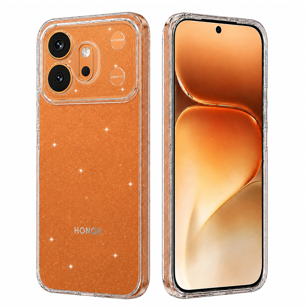Kryt Techsuit SparkleSkin pro Honor 600 / 600 Pro transparentní