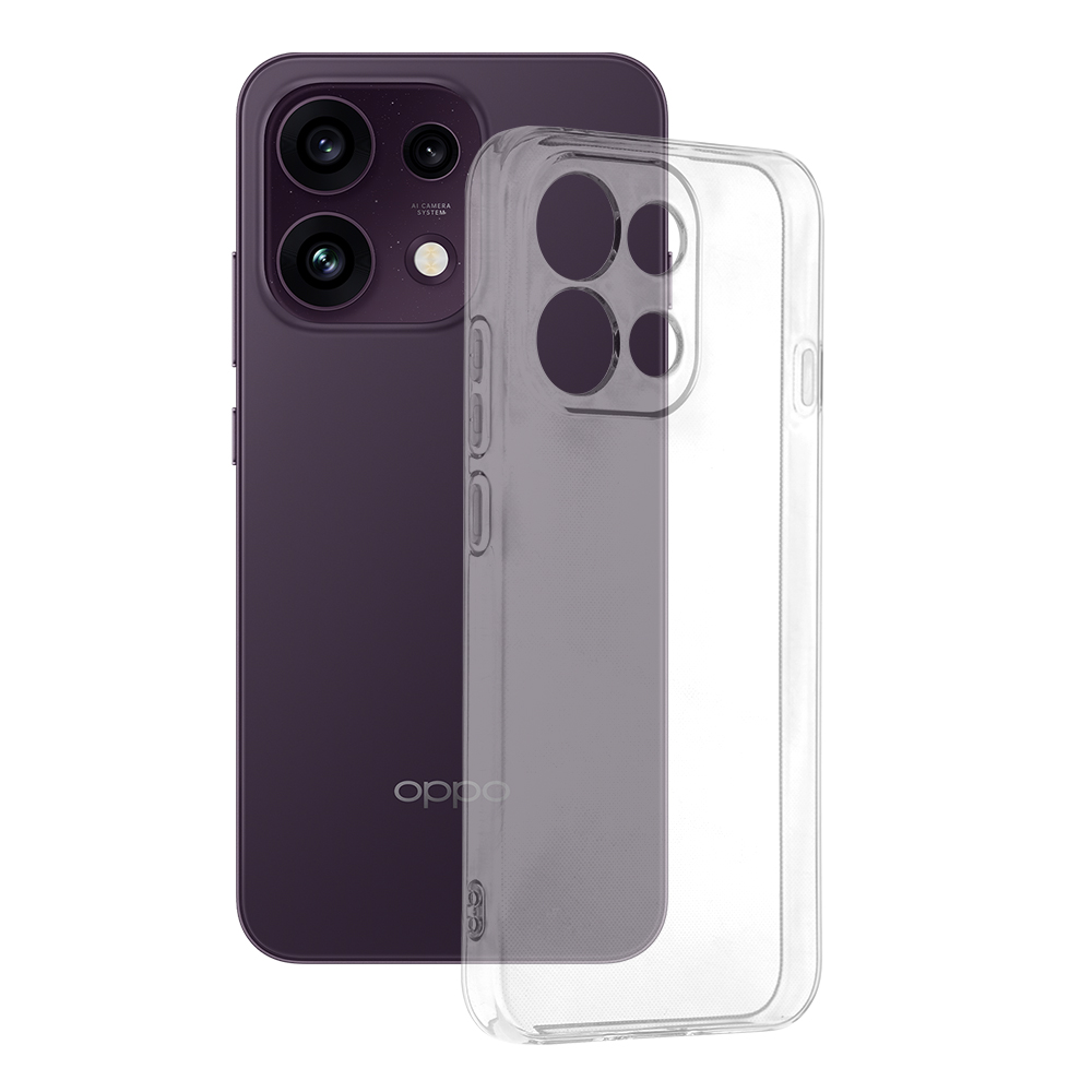 Kryt Techsuit Clear Silicone pro Oppo Reno16 F / Reno16 FS transparentní
