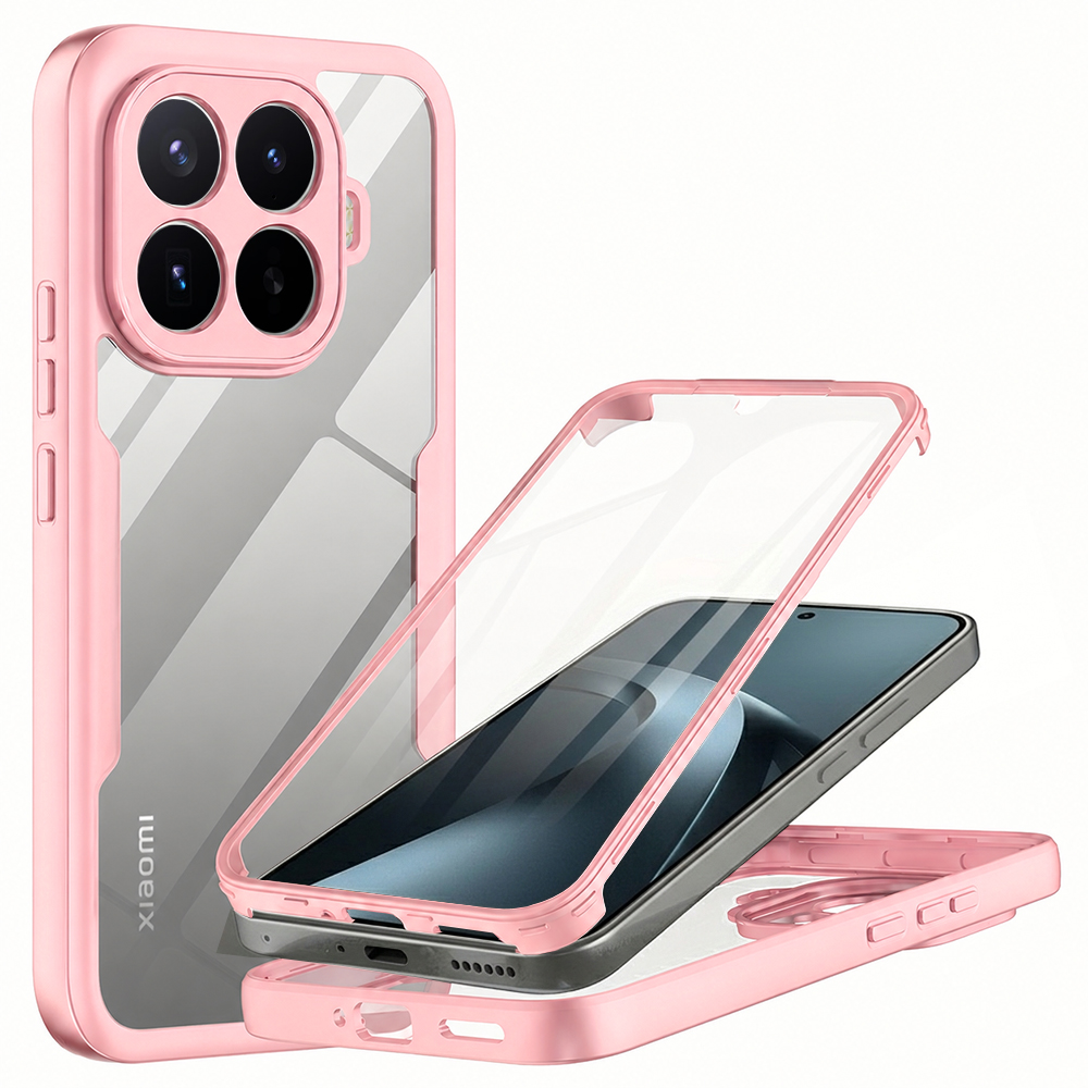 Kryt Techsuit ColorVerse 360 s ochranou displeje pro Xiaomi 17T Pro růžový