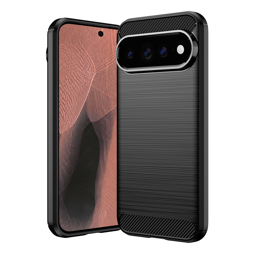 Kryt Techsuit Carbon Silicone pro Google Pixel 11 Pro XL černý