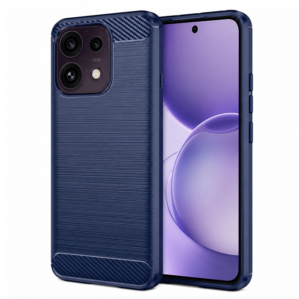 Kryt Techsuit Carbon Silicone pro Oppo Reno16 F a Oppo Reno16 FS modrý