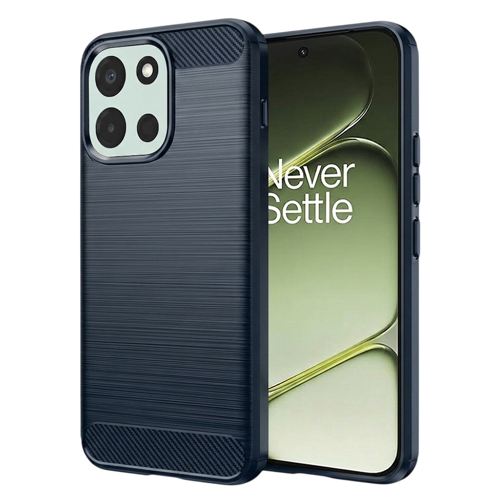 Kryt Techsuit Carbon Silicone pro OnePlus Nord 6 modrý