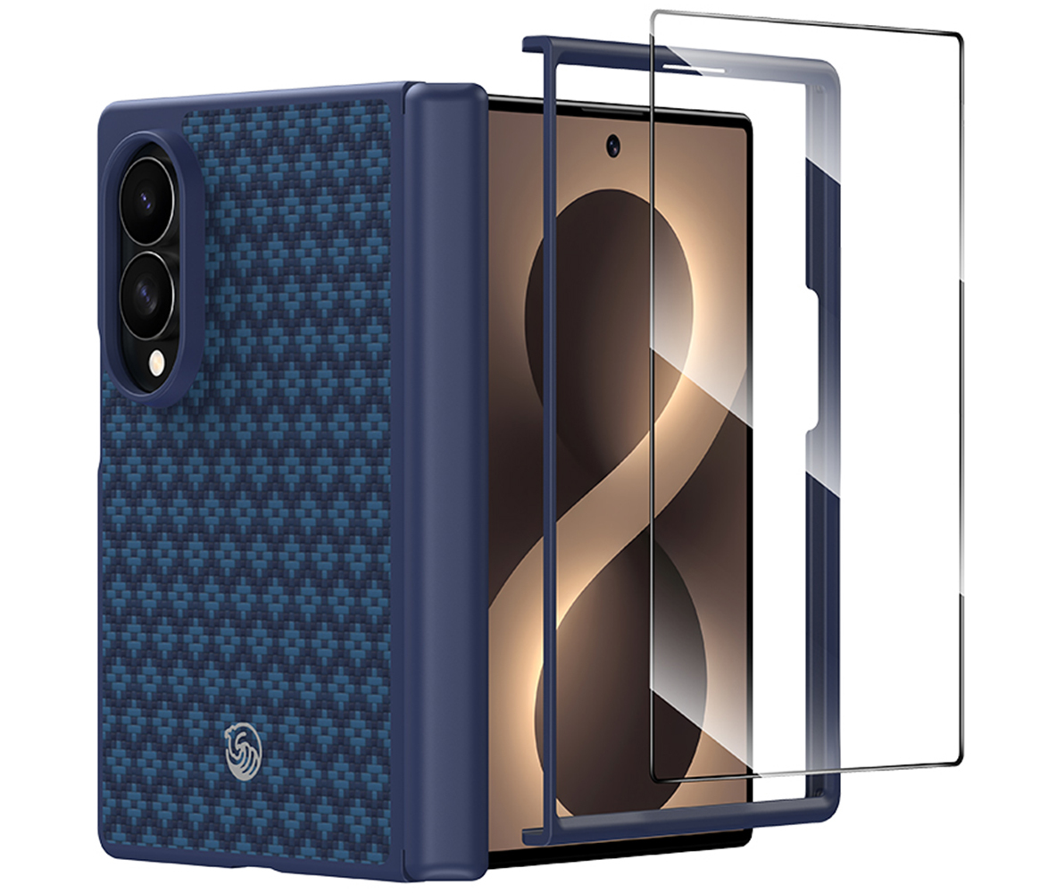 Kryt Benks Magnetic Armor Grid Pro Grand Combo pro Samsung Galaxy Z Fold 8 modrý