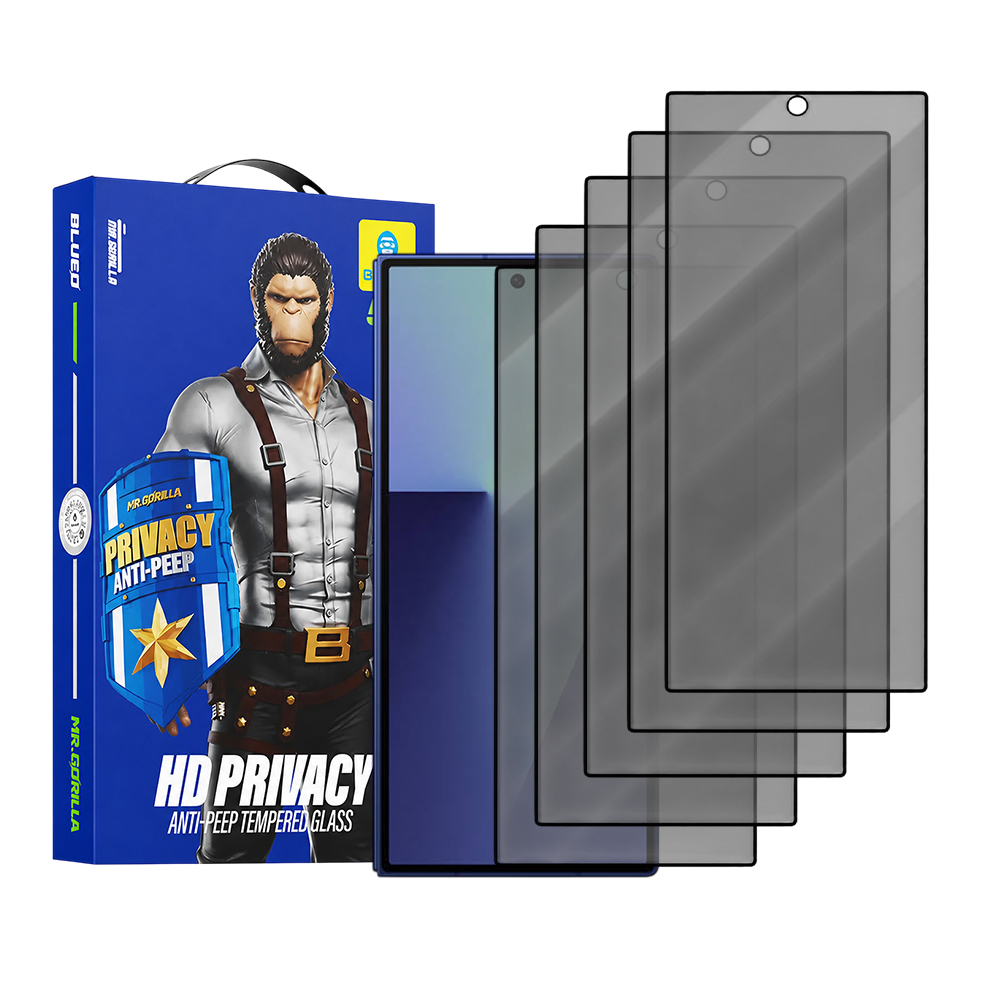Privátní tvrzené sklo Blueo Anti-Peep 5 ks pro Samsung Galaxy Z Fold7 / Z Fold8 Ultra černé