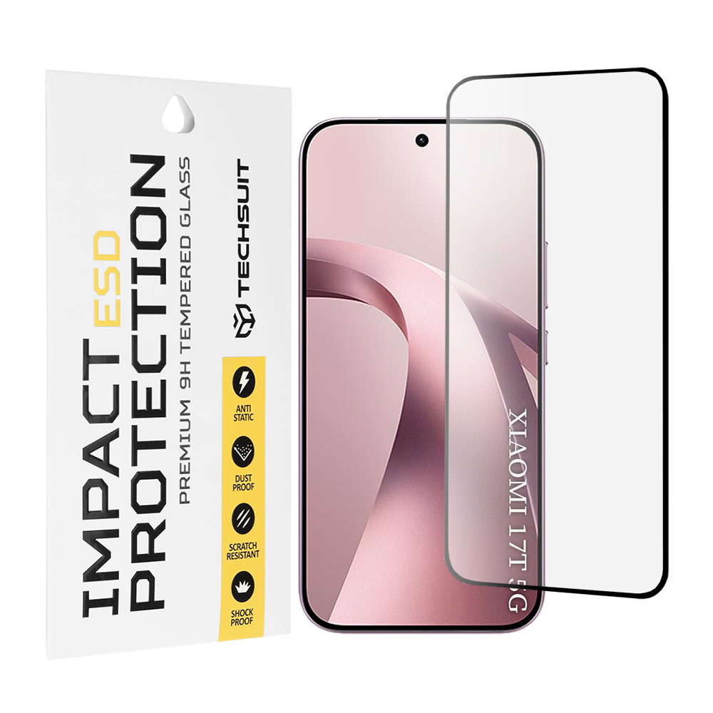 Tvrzené sklo Techsuit ESD Glass pro Xiaomi 17T černé