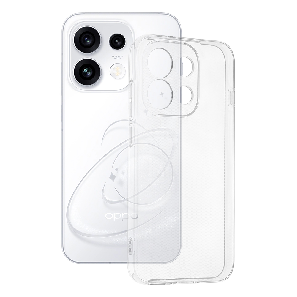 Kryt Techsuit Clear Silicone pro Oppo Reno16 Pro průhledný