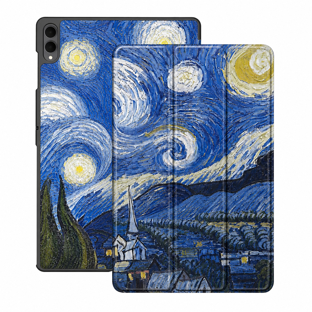 Pouzdro Techsuit FoldPro pro Samsung Galaxy Tab S11 Ultra / Tab S12 Ultra s motivem hvězdné noci