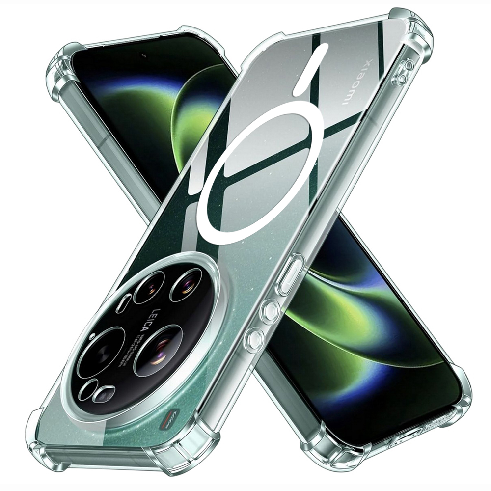 Kryt Techsuit Shockproof Clear Silicone MagSafe pro Xiaomi 17 Ultra průhledný