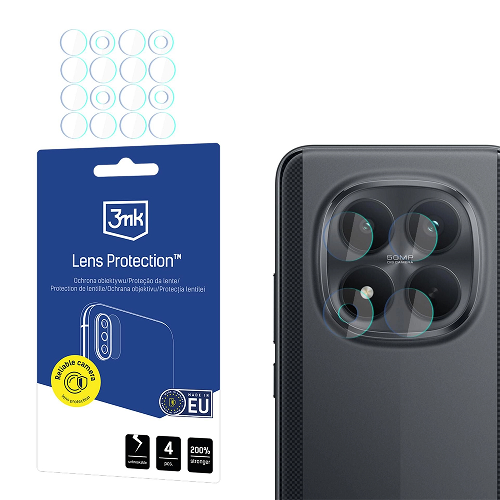 Ochranná skla na fotoaparát 3mk Lens Protection pro Xiaomi Poco M8 Pro 5G 4 ks průhledná
