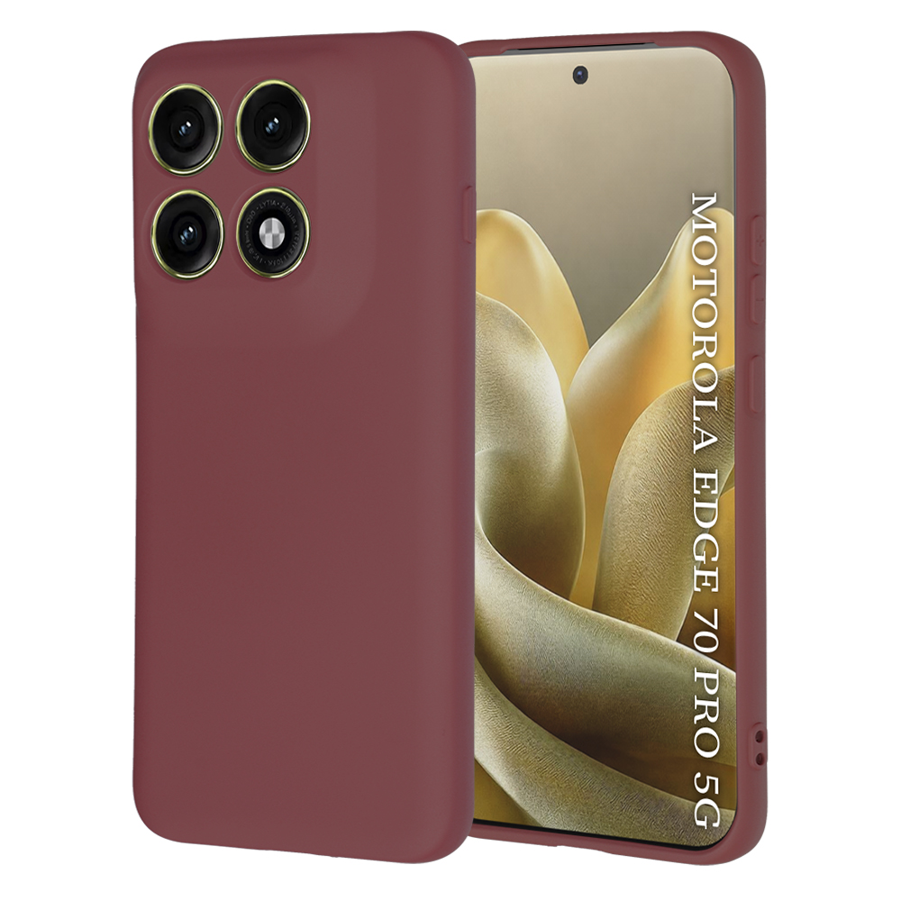 Kryt Techsuit SoftFlex pro Motorola Edge 70 Pro švestkově červený