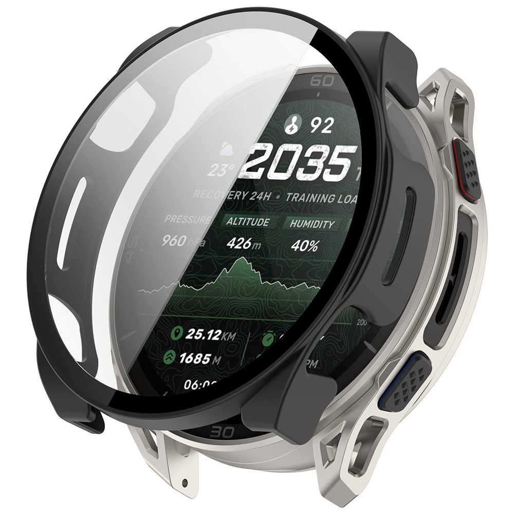 Kryt na hodinky Techsuit Defense360 Pro s ochrannou fólií pro Amazfit Cheetah 2 Ultra černý