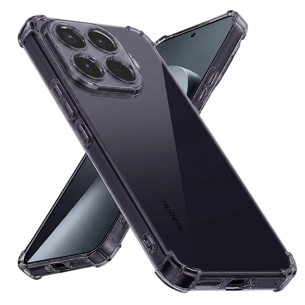 Kryt Techsuit Shockproof Clear Silicone pro Xiaomi 17T Pro kouřově černý