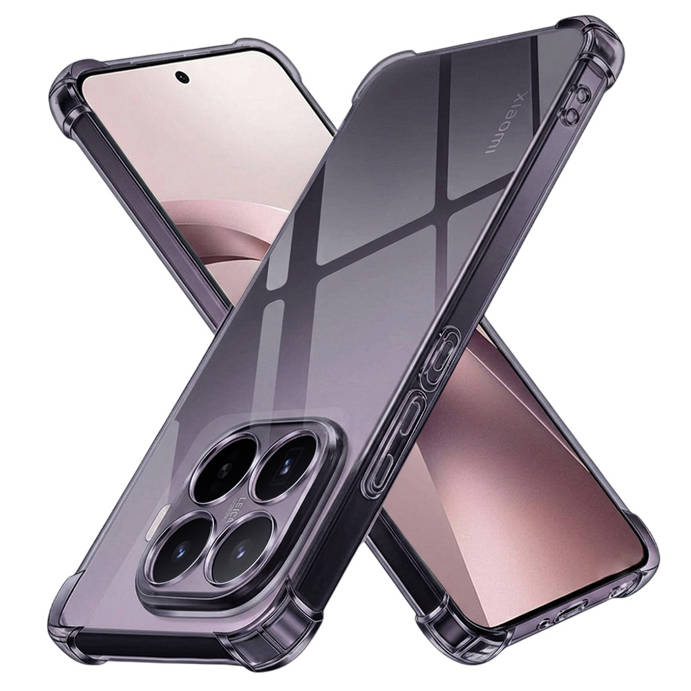 Kryt Techsuit Shockproof Clear Silicone pro Xiaomi 17T kouřově černý