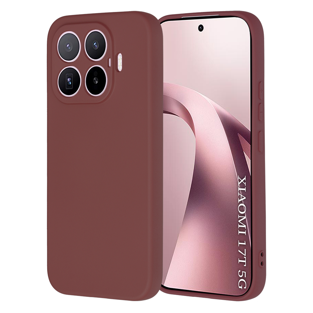 Kryt Techsuit SoftFlex pro Xiaomi 17T švestkově červený