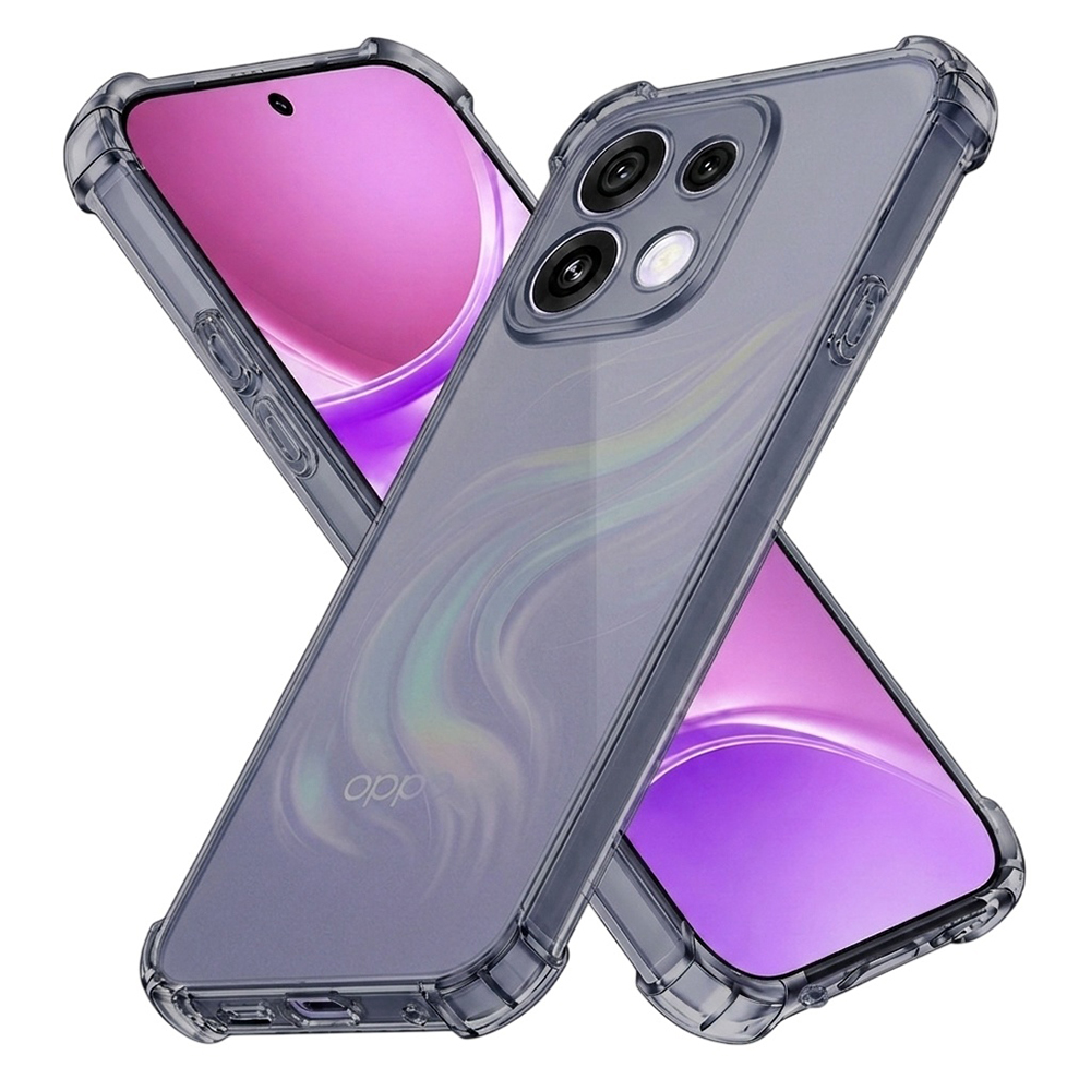 Kryt Techsuit Shockproof Clear Silicone pro Oppo Reno16 kouřově černý