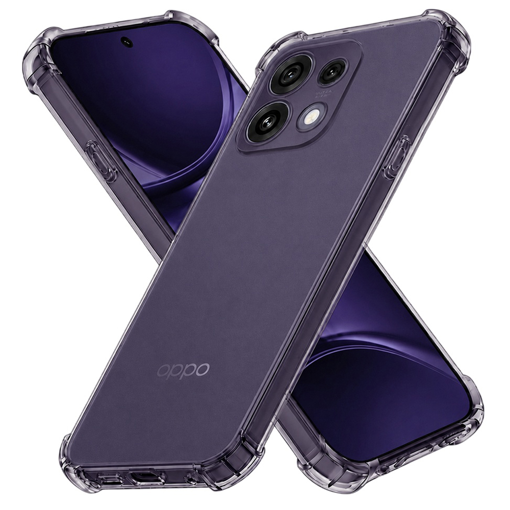 Kryt Techsuit Shockproof Clear Silicone pro Oppo Reno16 F a Reno16 FS kouřově černý