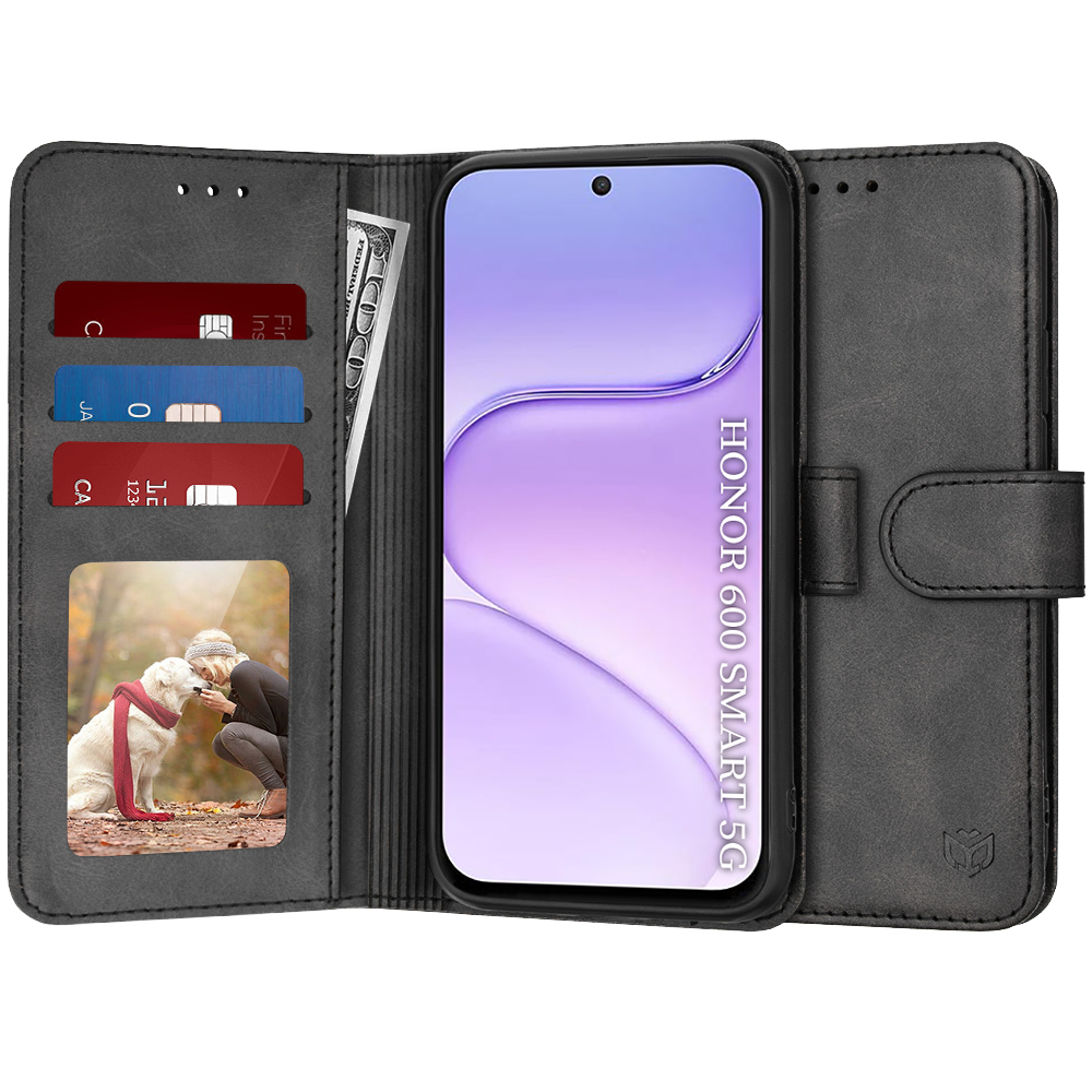 Pouzdro Techsuit Diary Book pro Honor 600 Smart černé