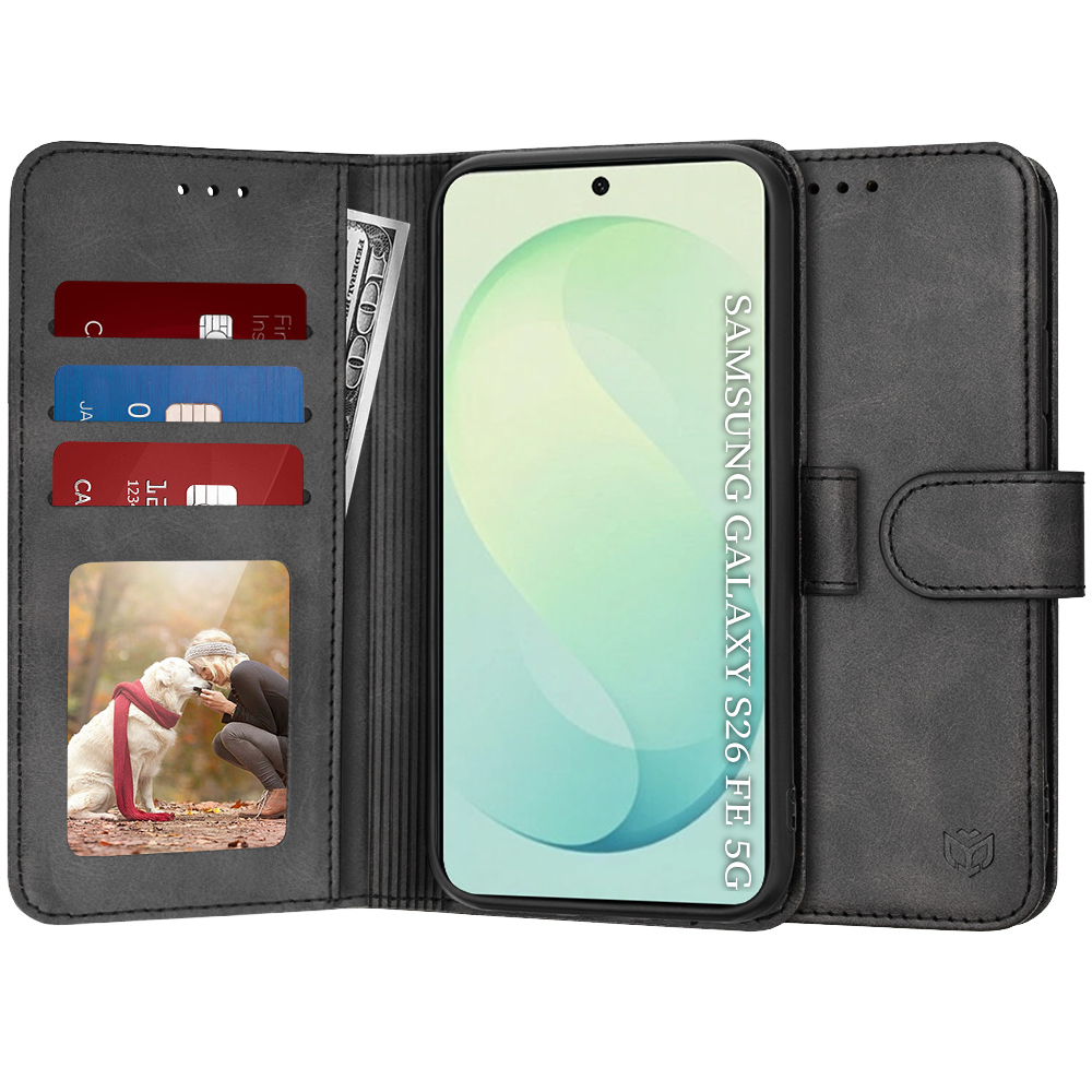 Pouzdro Techsuit Diary Book pro Samsung Galaxy S26 FE a S25 FE černé
